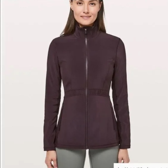 Lululemon Round Trip Jacket, SZ 2 Dark Plum - Picture 1 of 6